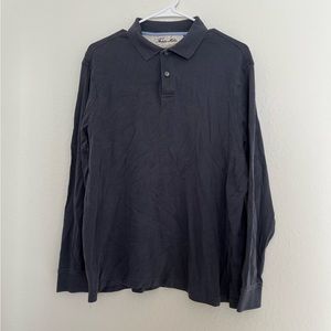 Tasso Elba Grey Polo Size Medium